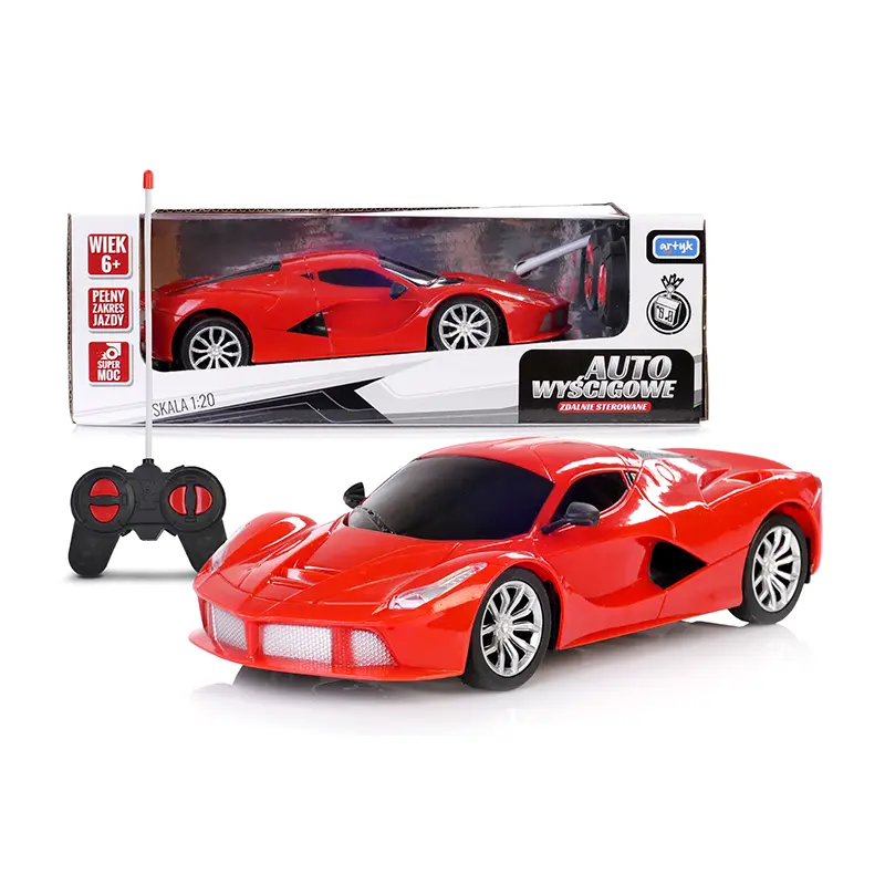 Auto závodní dálkově ovládané červené