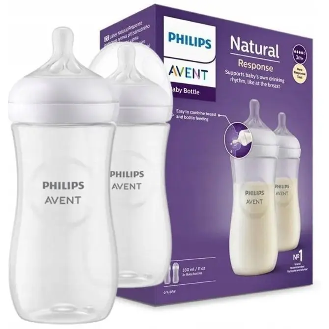 Avent Sada kojeneckých lahví natural 2x330ml