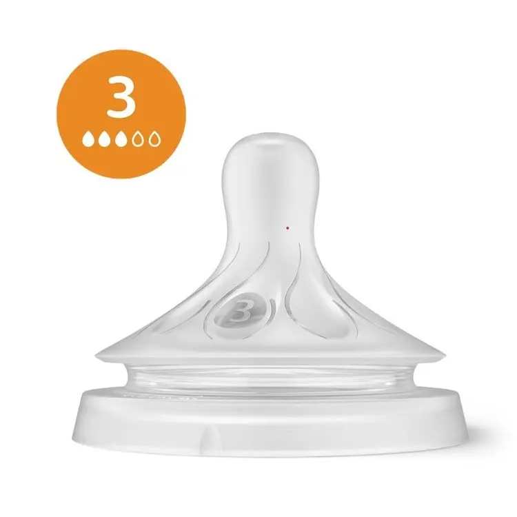 Avent 3 savičky na láhev Philips Natural různé průtoky