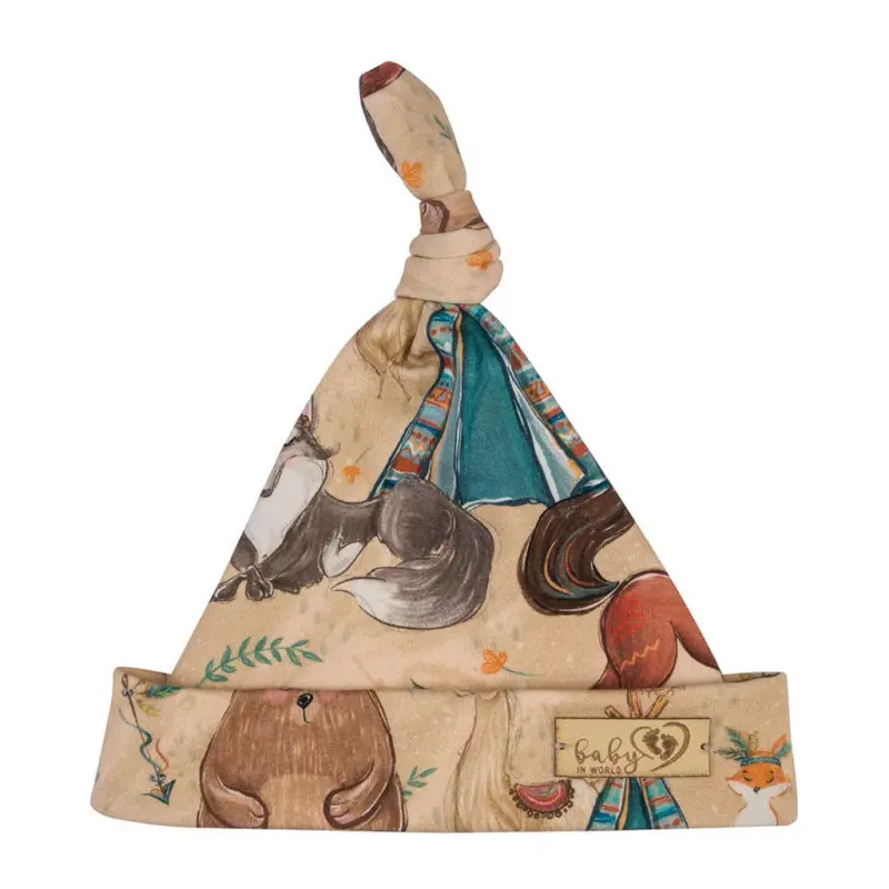Dětská čepička 7-12 m Boho