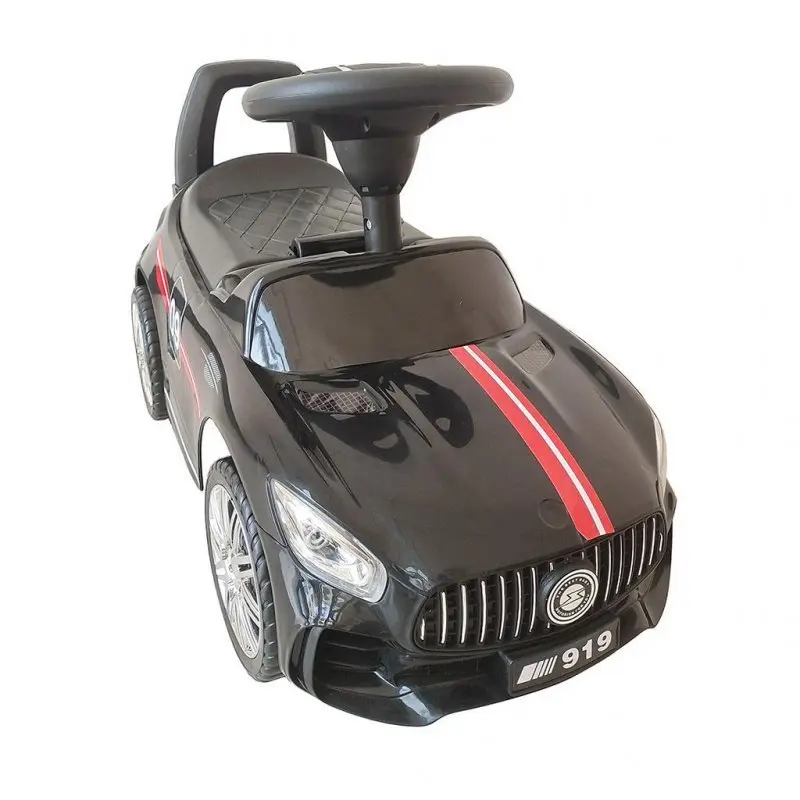 BABY MIX Dětské odrážedlo se zvukem RACER černé