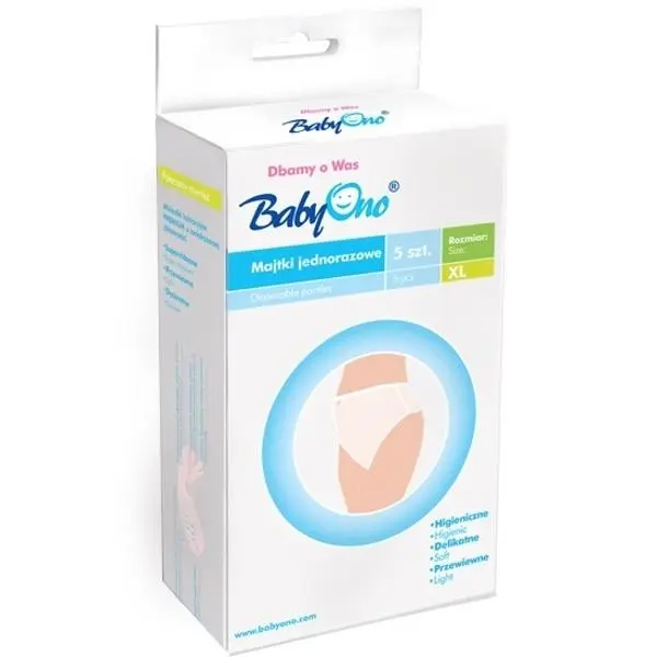 Baby ONO BabyOno Poporodní kalhotky 5ks v balení, vel. XL