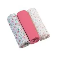 Plenky mušelínové - Super soft 3ks - Růžové