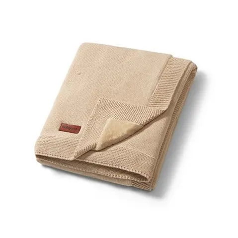 BABYONO Deka z přírodní bavlny 75 x 100 cm 0m+ - light beige