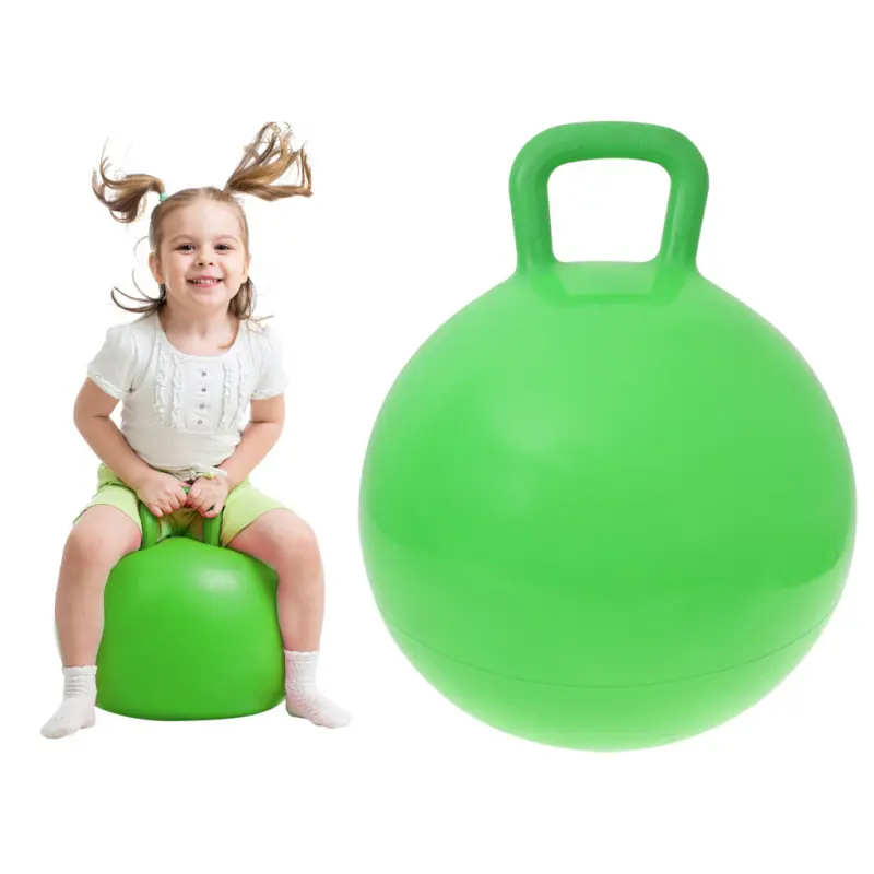Míč na skákání s klokanem 45cm zelený