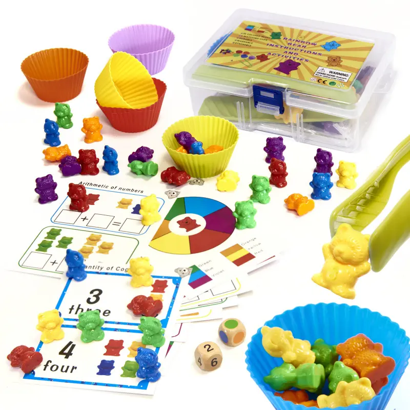 Medvídci učení počítat montessori 44 ks
