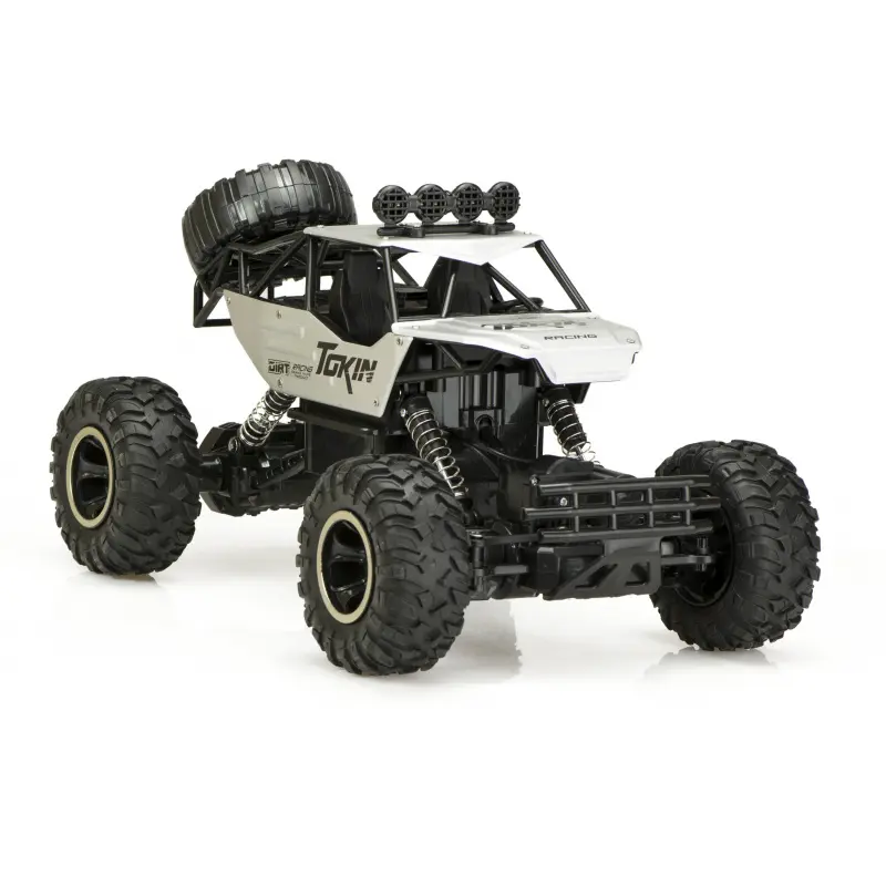 RC auto Rock Crawler 1:12 4WD METAL stříbrný