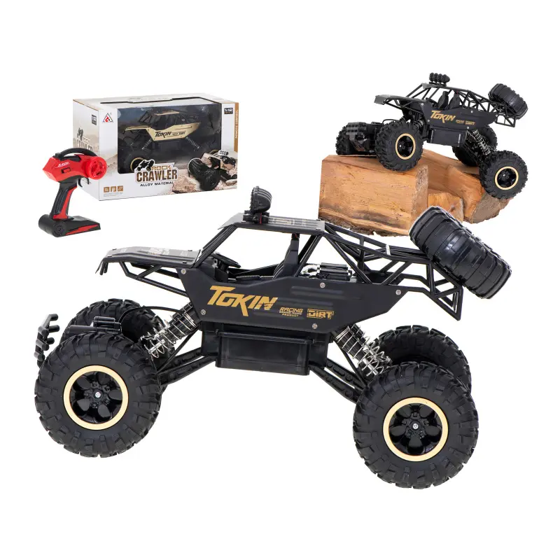 RC auto Rock Crawler 1:12 4WD METAL černá