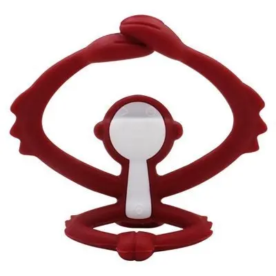 Hračka s kousátkem Monkey Chimney Red