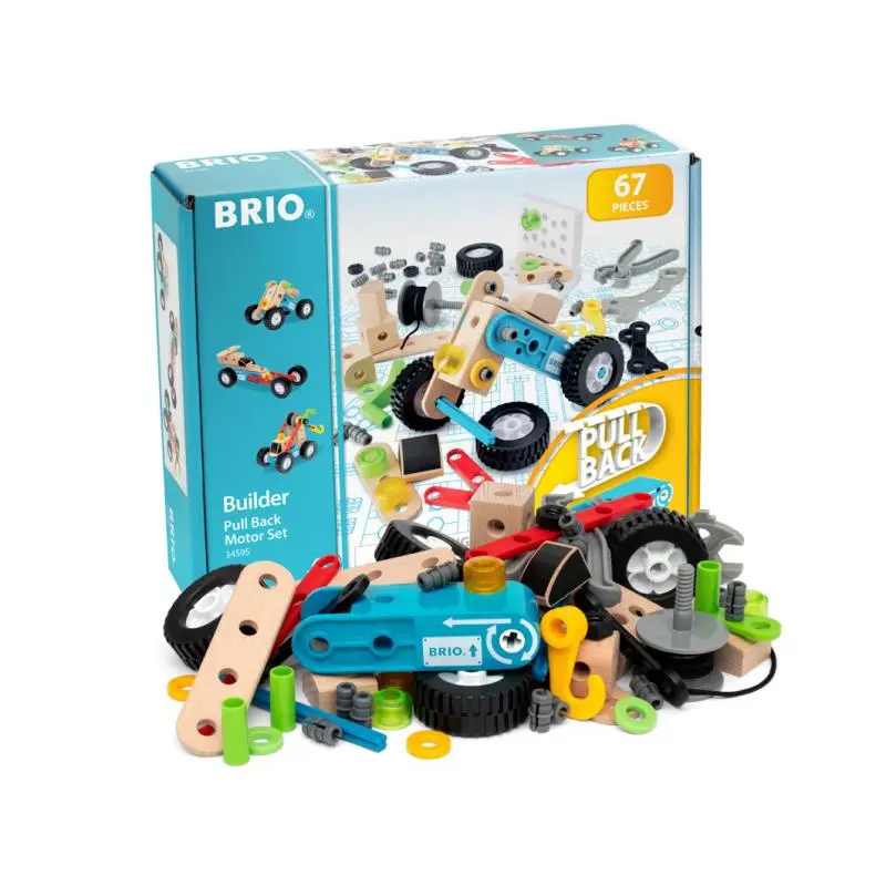 Brio builder 34595 pull back motor set 67 dílků