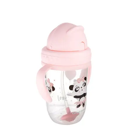 CANPOL BABIES CB Nev hrneček se slám a záv 270ml růž