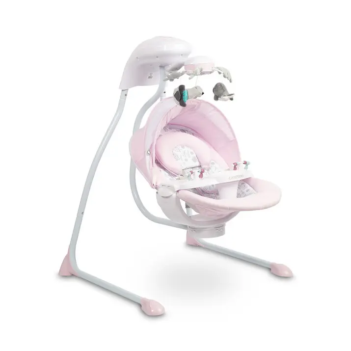 CARETERO Elektrická houpačka pro nejmenší Raffi pink electric swing PINK