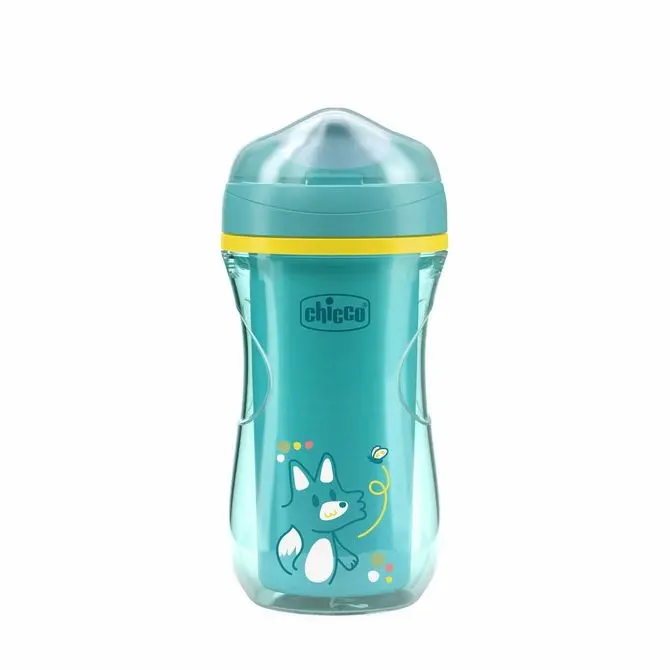 Chicco Termohrnek 266ml tvrdý náustek 14+ turkusowy