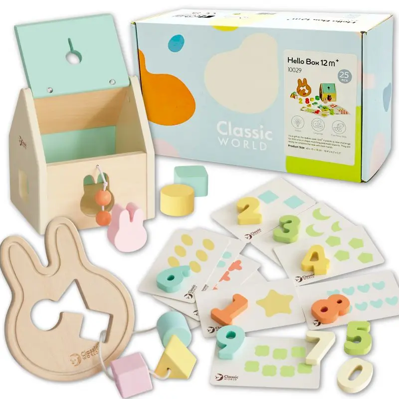 Classic world Pastel Baby Set Box První výukové hračky