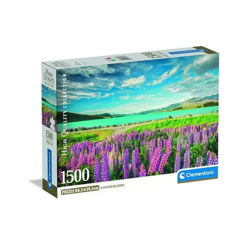 Cle puzzle 1500 Compact LupinsAtLakeTekapo 31731