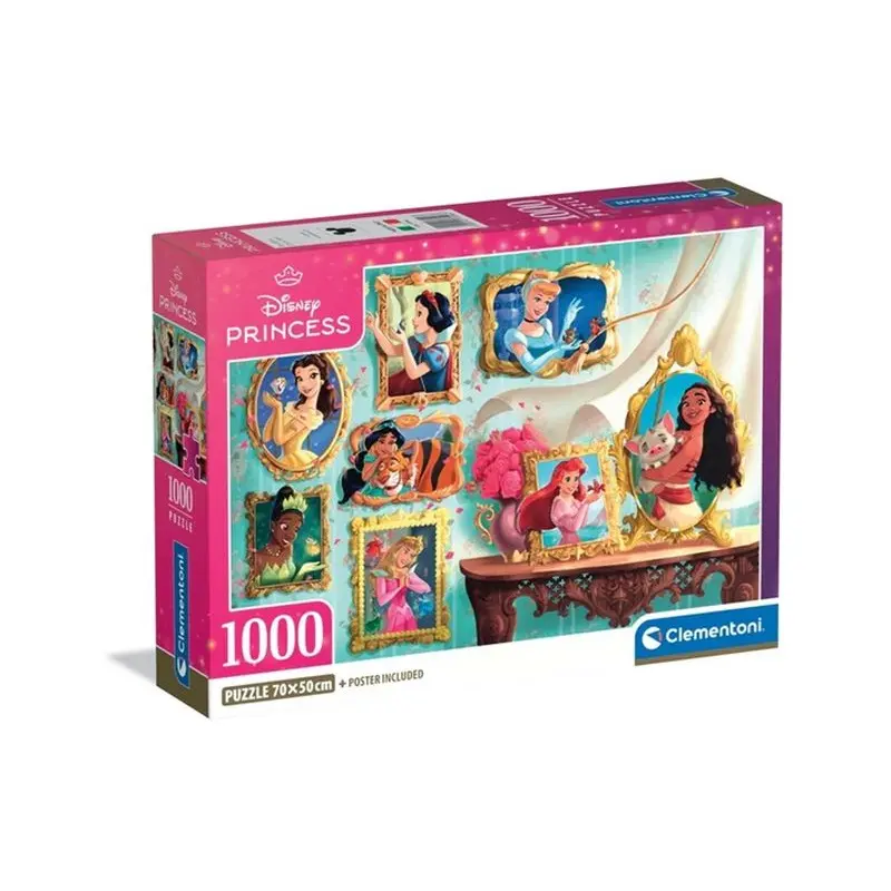 Clementoni Puzzle 1000 Compact Disney Princess 37046