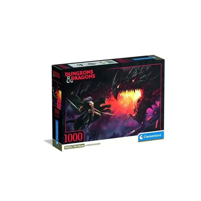Clementoni Puzzle 1000 Compact Dungeons_Dragons