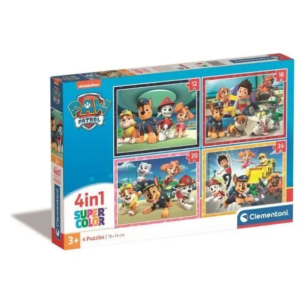 Clementoni Puzzle 4v1 Tlapková patrola