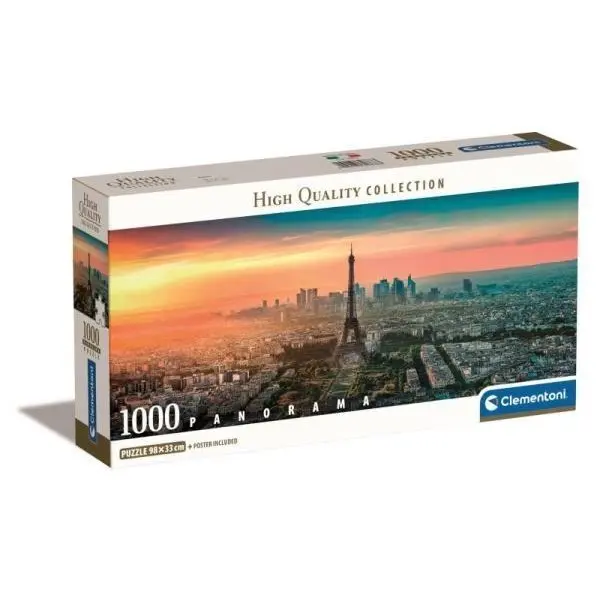 Clementoni Puzzle 1000 dílků Panorama Paříž. Paříž 39868