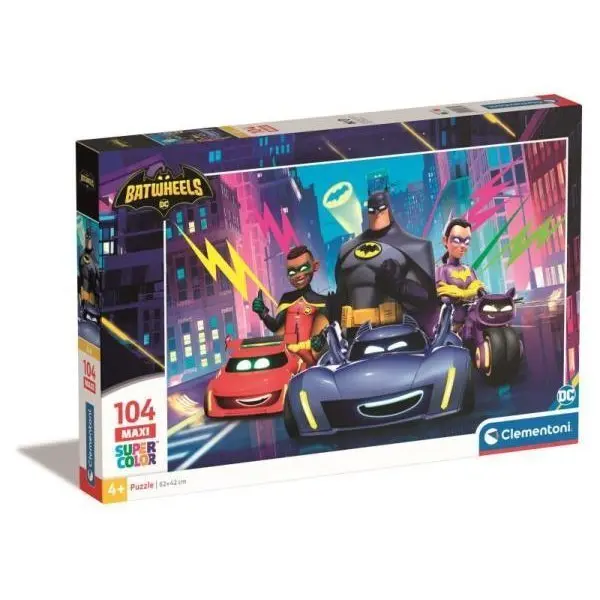 Clementoni Puzzle 104 ks Maxi SuperColor Batwheels 25761