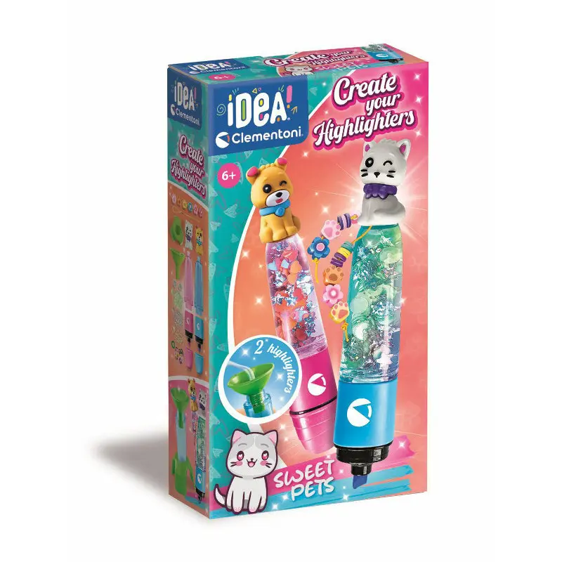 Clementoni crazy chic mini továrna na zvýrazňovače sweet pets 18166