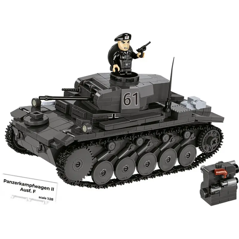 Cobi II WW Panzerkampfwagen II Ausf. F, 1:28, 813 k, 1 f