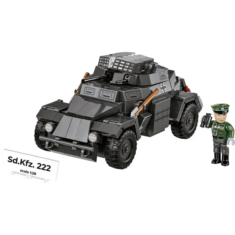 Cobi II WW Sd.Kfz. 222, 1:28, 502 k, 1 f