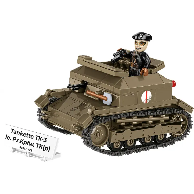 Cobi II WW Tankette TK-3 / le. PzKpfw TK(p), 1:28, 318 k, 1 f