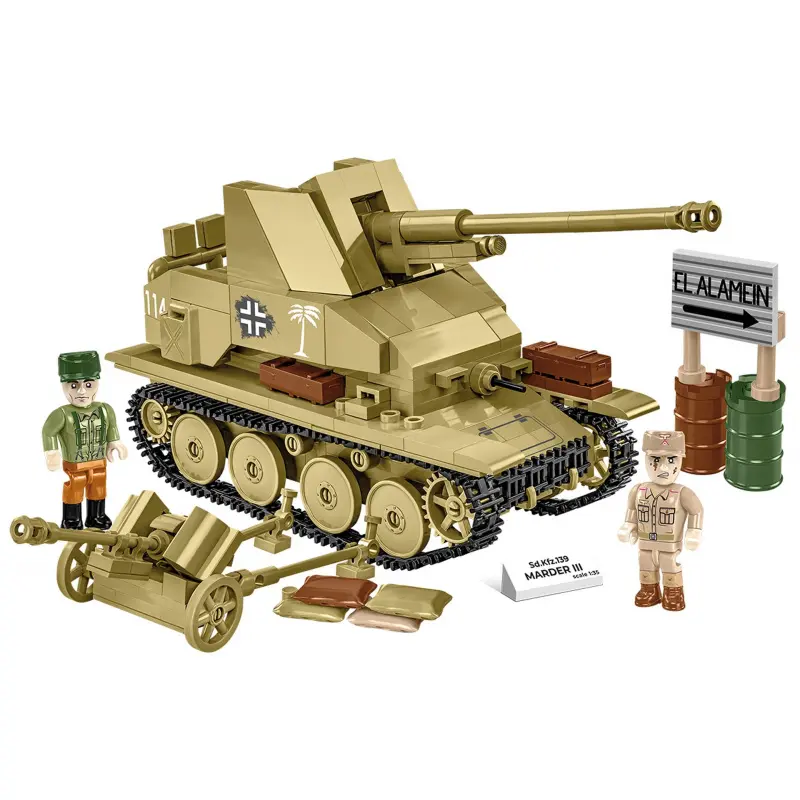 Cobi 3131 ii ww sd. kfz. 139 marder iii, 1:35, 486 k, 2 f