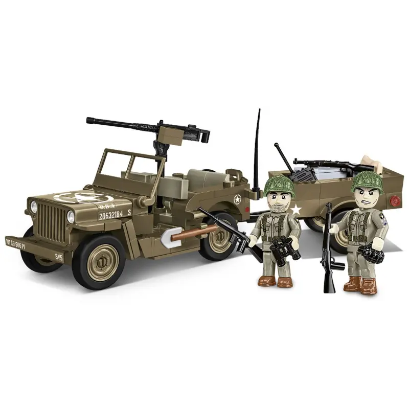 Cobi II WW Willys MB s přívěsem 1:35 200 k 2 f