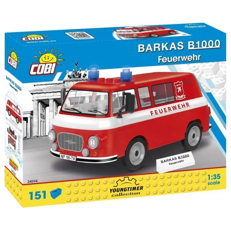 COBI 24594 Barkas B1000 Hasiči, 1:35, 151 k