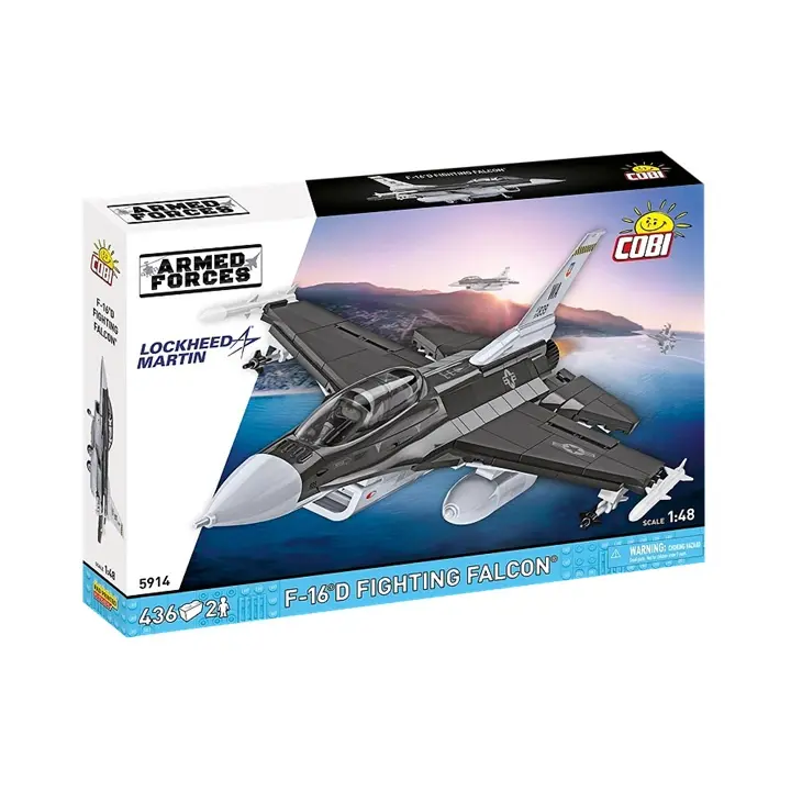 Cobi 5914 armed forces f-16 d fighting falcon,1:48, 436 k, 2 f