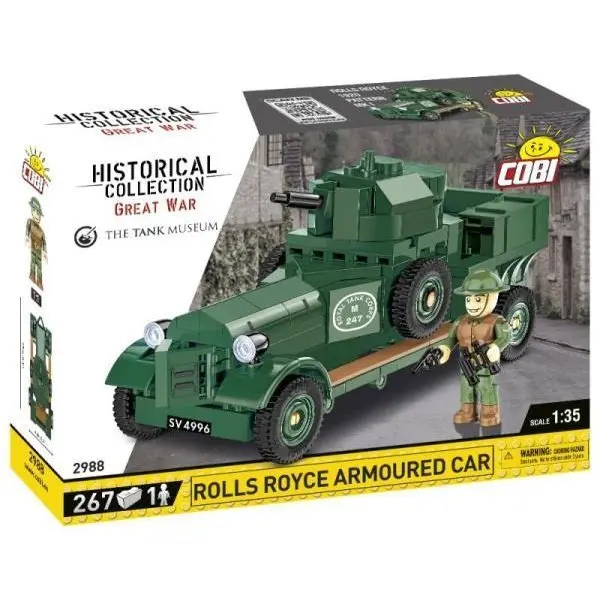 Cobi 2988 great war rolls royce obrněné vozidlo 1:35, 267 k, 1 f