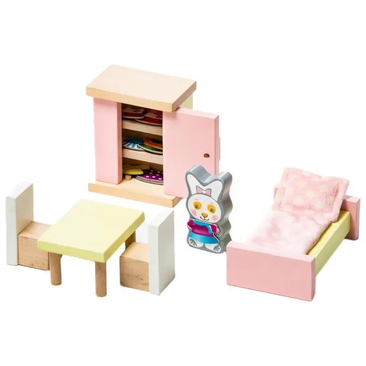 CUBIKA Pokoj - dřevěný nábytek pro panenky