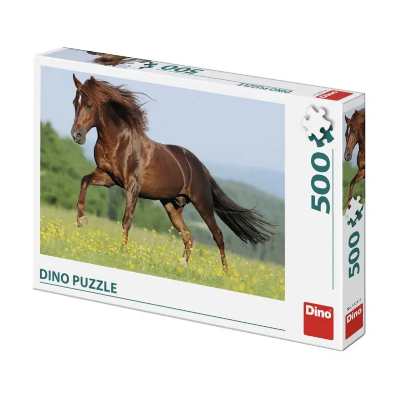 Dino KŮŇ NA LOUCE 500 Puzzle