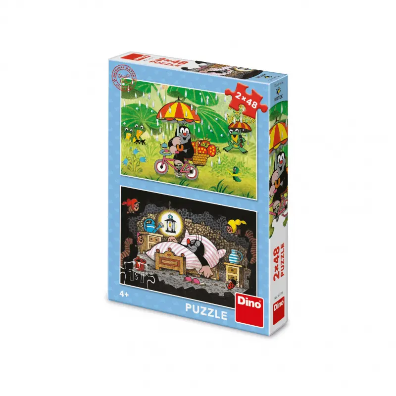 Dino Puzzle Krtkův den 2x48 dílků