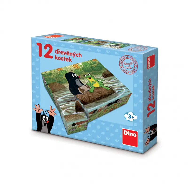 Kubus krtek a zvířátka 12 kostek