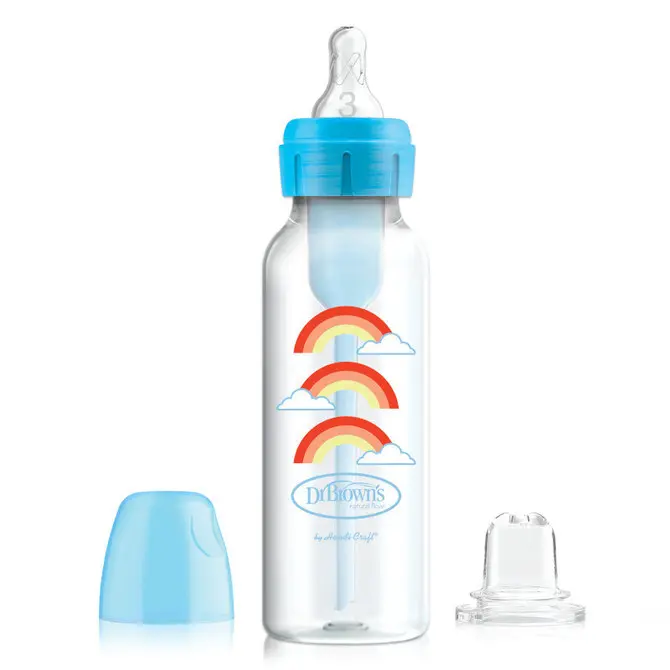 Dr. Brown´s Kojenecká láhev a kelímek 250 ml modrý