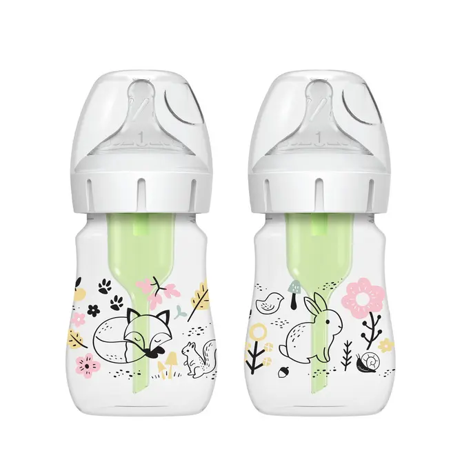 Dr. Brown´s Široká kojenecká láhev 150 ml + 2x v balení forest
