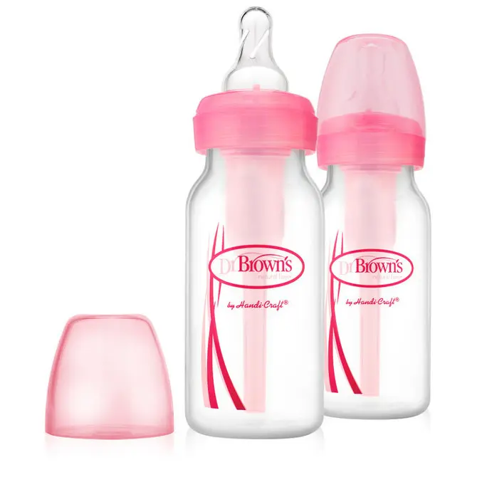 Dr. Brown´s Kojenecké lahve 120 ml Options+ 2 ks. růžová