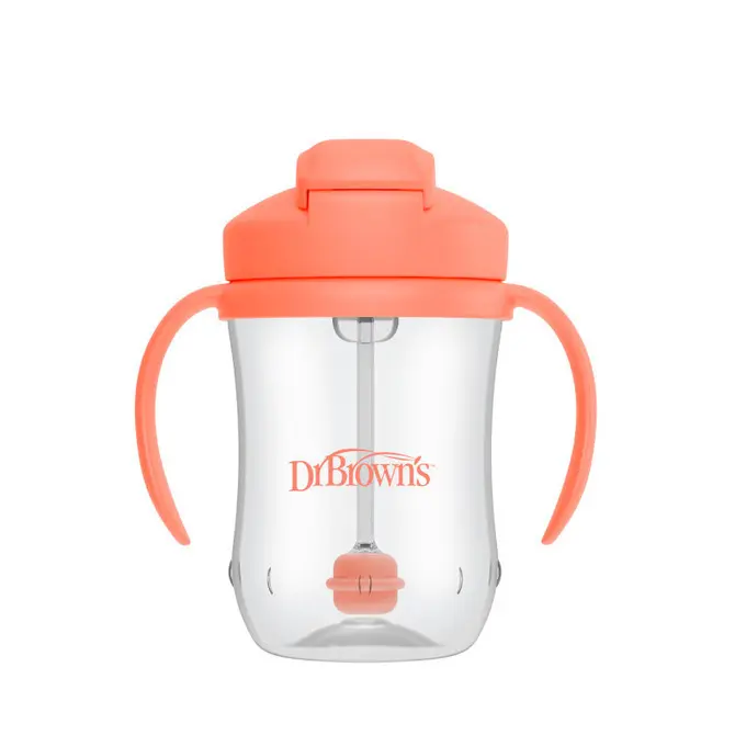 Dr. Brown´s Hrnek první slámka 270 ml korálový Dr Brown's