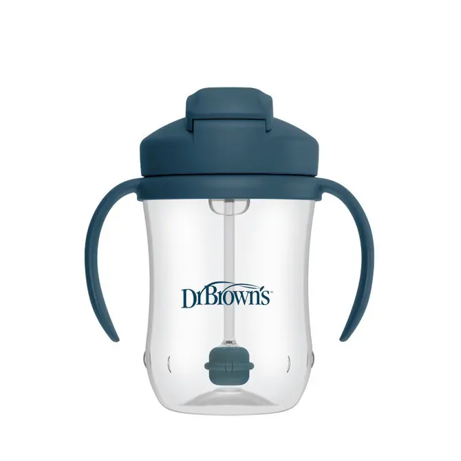 Dr. Brown´s Hrníček první slámka 270 ml Granatowy Dr Brown's