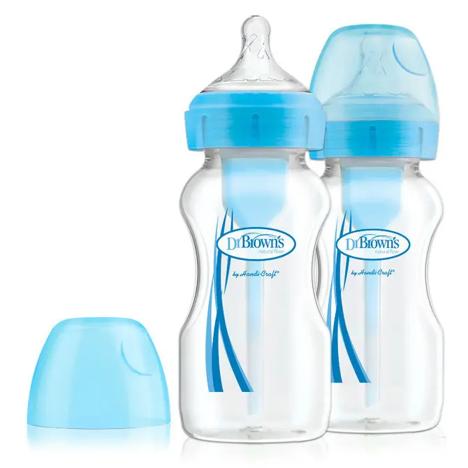 Dr. Brown´s Kojenecká lahev 270 ml Options+ modrá 2ks
