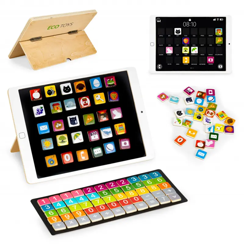 Dřevěný tablet magnetický