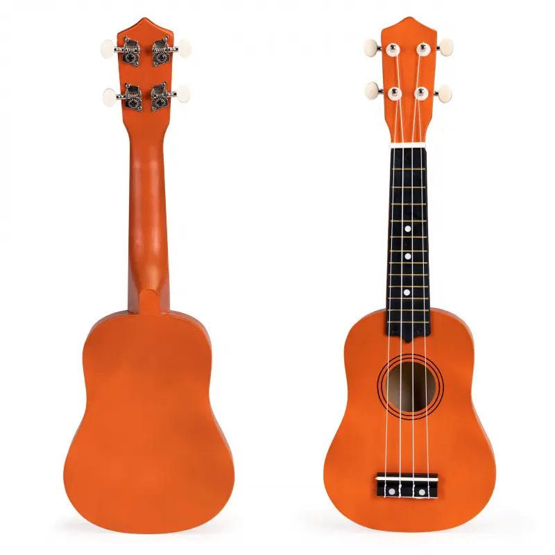 Ukulele gitara pro děti dřevěná 4 struny nylonové