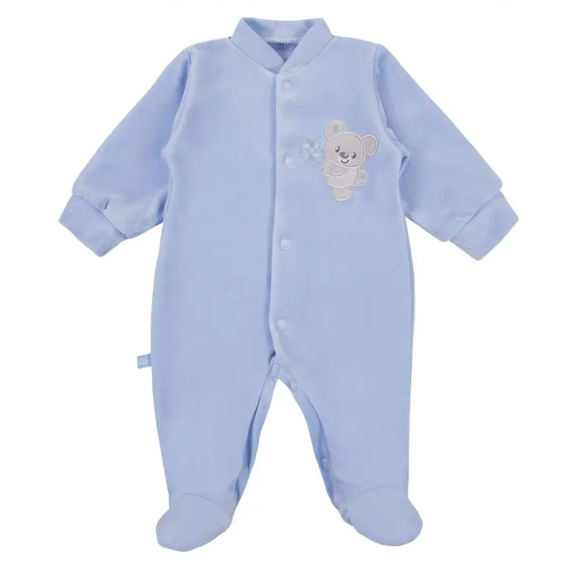 Newborn overal velur modrý 56