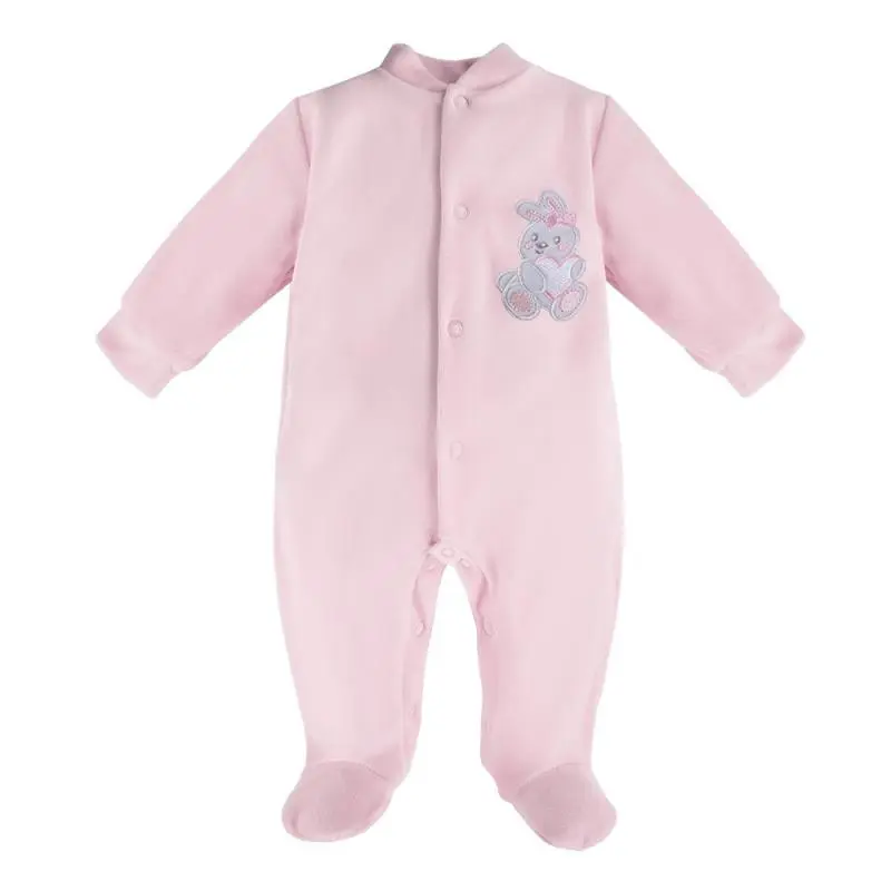 Newborn overal velur růžový 56