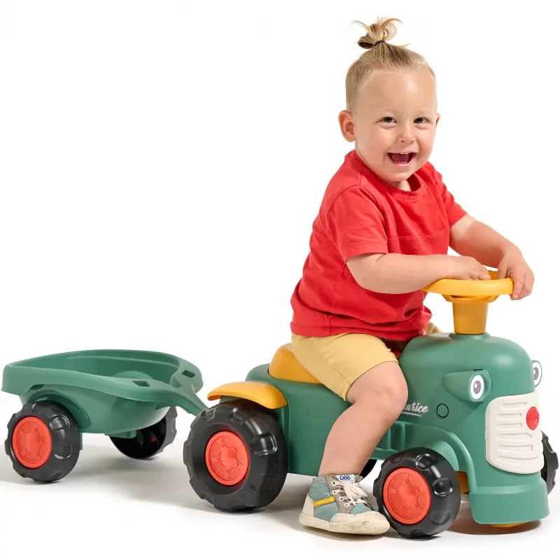 Falk Baby Maurice Green Vintage traktor s přívěsem pro děti od 1 roku