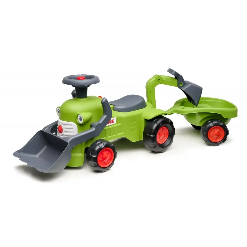 Falk odrážedlo/chodítko traktor s nakladačem, bagrem a vlečkou 912N Class