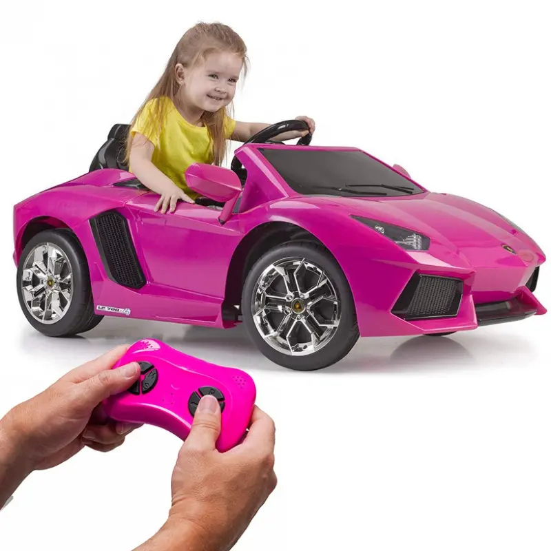 Feber Lamborghini Aventador Růžový elektromobil 6V 3+